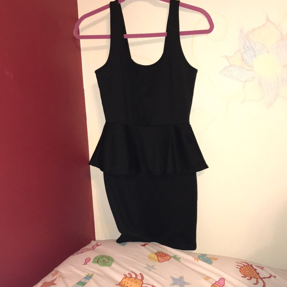 Black mini dress